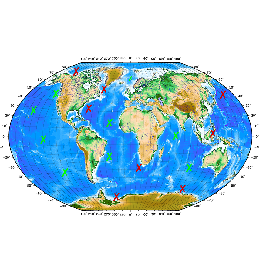 Global training data locations